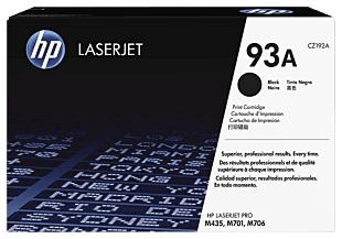HP 93A Black Original LaserJet Toner Cartridge CZ192A