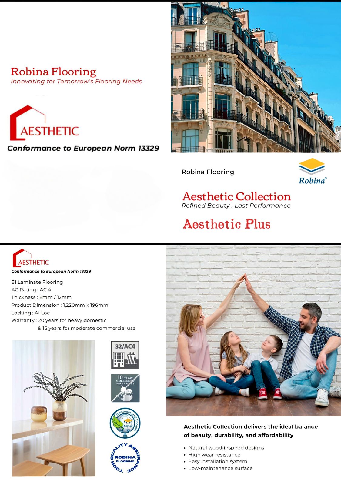 Robina Flooring Aesthetic Collection 8MM / AC4