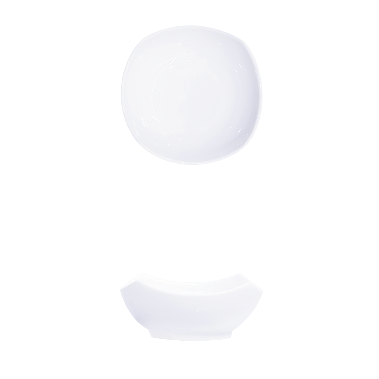 YGB-4.5'' -square-dipp-sauce-plate-月光白-4.5-四角汉碟