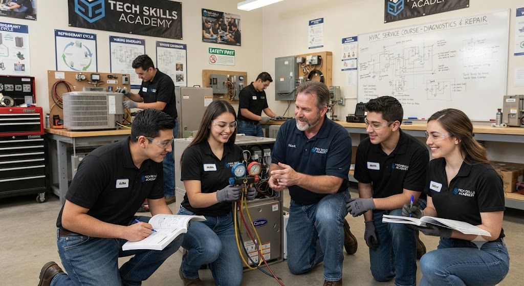 HVAC equipment repair training