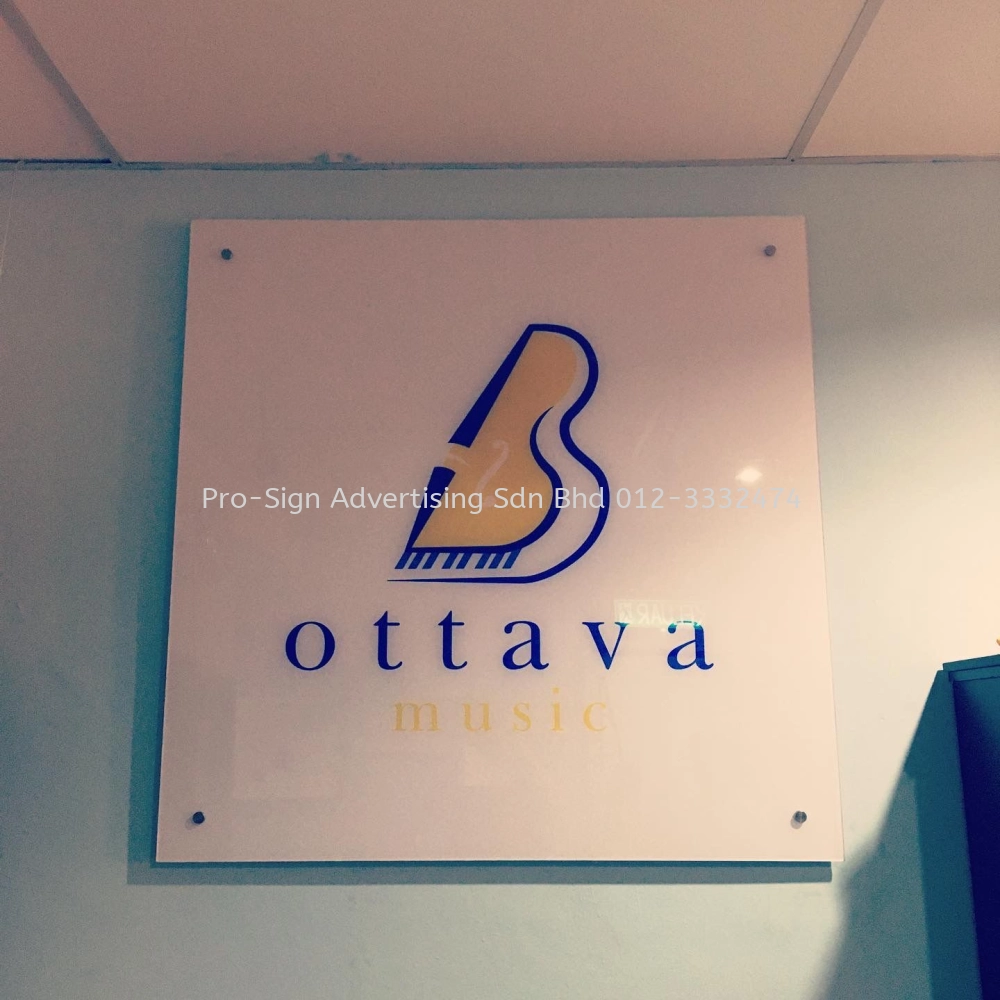 PVC CUT OUT LETTERING SIGNBOARD (OTTAVA MUSIC, KL, 2020)