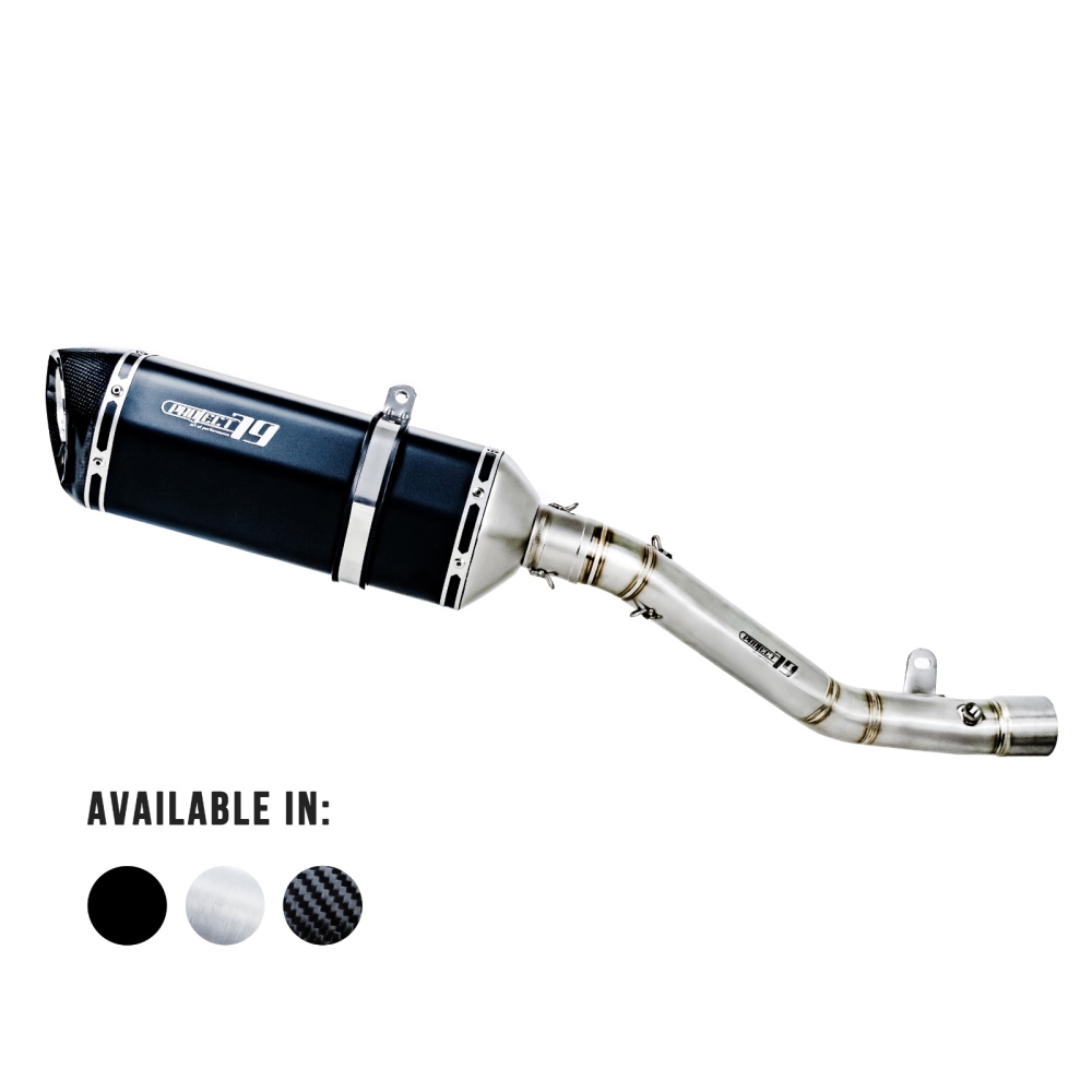 Project79 Stainless Steel Long Version Slip On Exhaust System QPLK22 + QPM06 for Kawasaki ZX6R