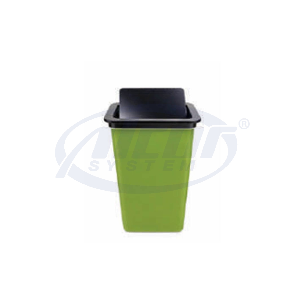 Table Top Mounted Waste Bin with S/Steel Lid #B-WTM12-11-B
