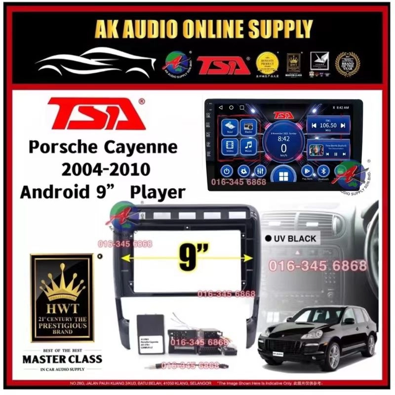 [ MTK 2+32GB ] TSA Porsche Cayenne 2003 - 2010 ( With Canbus ) Android 9'' inch Car player Monitor