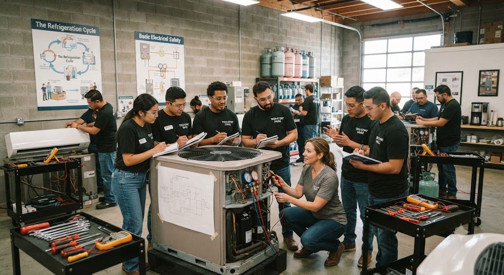 Air conditioning workshop for beginners