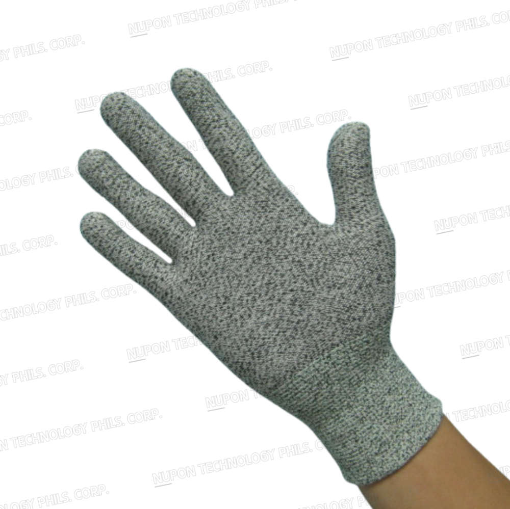 Grey Cut Resistant Knitted Gloves (without PU)