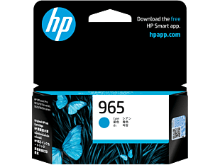 HP 965 Cyan Original Ink Cartridge 3JA77AA