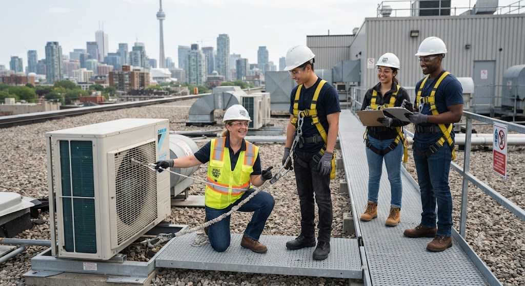 HVAC occupational safety training working at height