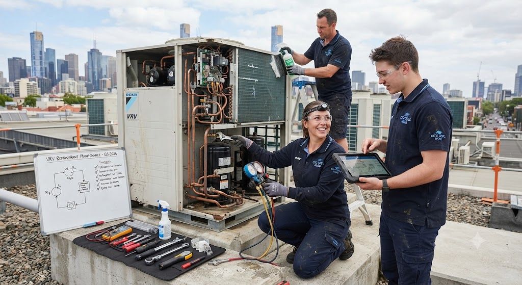 VRV refrigerant system maintenance