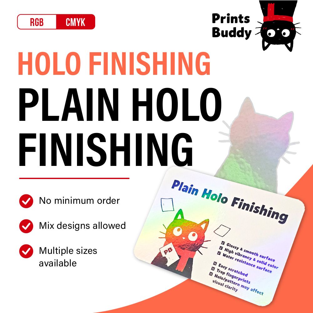 Plain Holographic Finishing