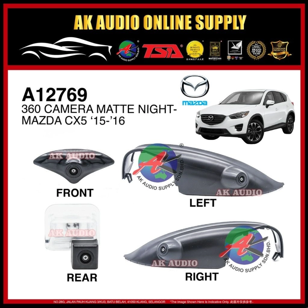 360 CAMERA  MATTE NIGHT- MAZDA CX5 2015-2016 -A12769