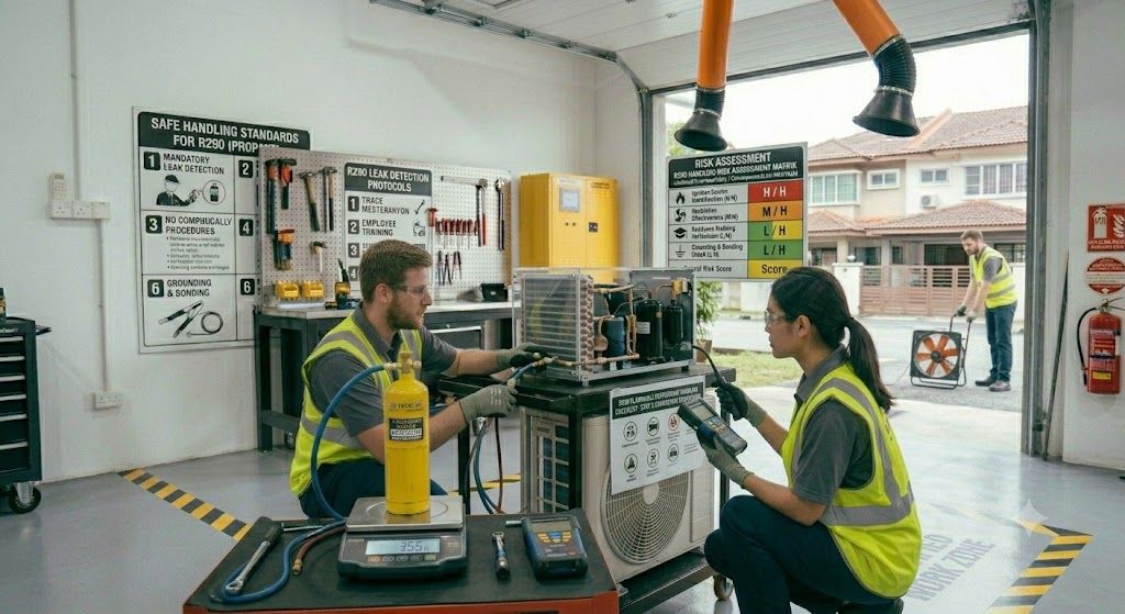 R290 technician gas handling training