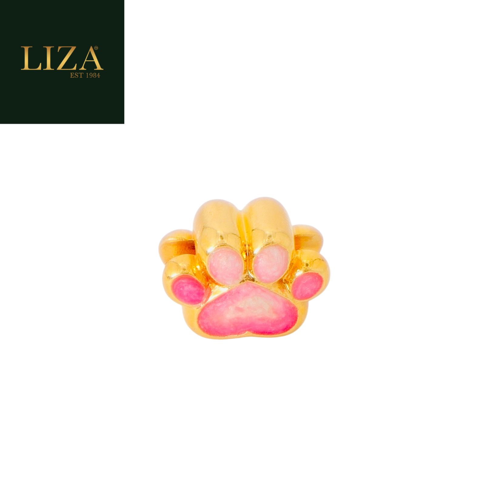 LIZA 916 GOLD PENDANT 22K PURE GOLD PENDANT WITH BEAD FOOT