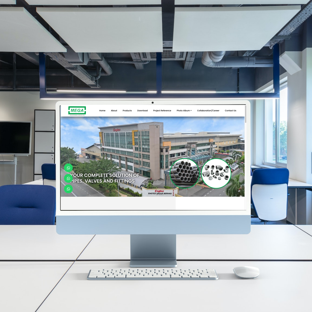 Pipe Fitting Website Design & SEO | Selangor