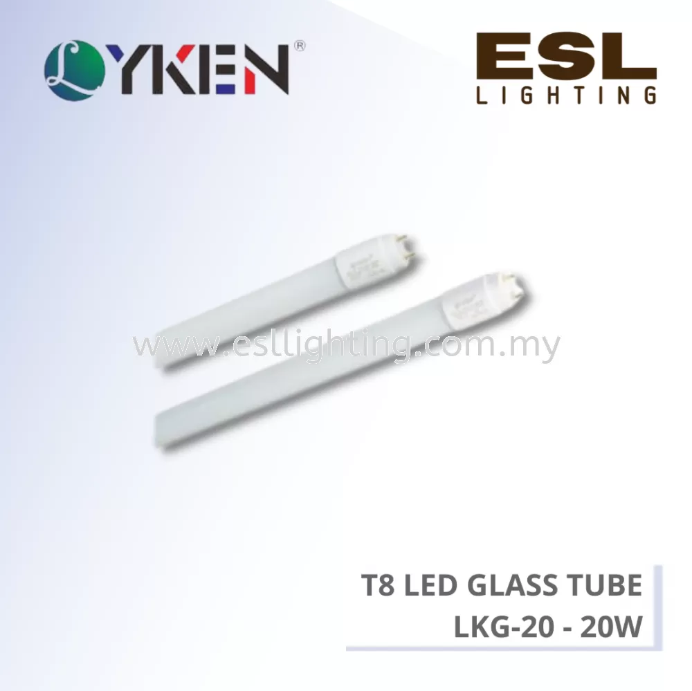 LYKEN T8 LED GLASS TUBE - LKG-20-20W