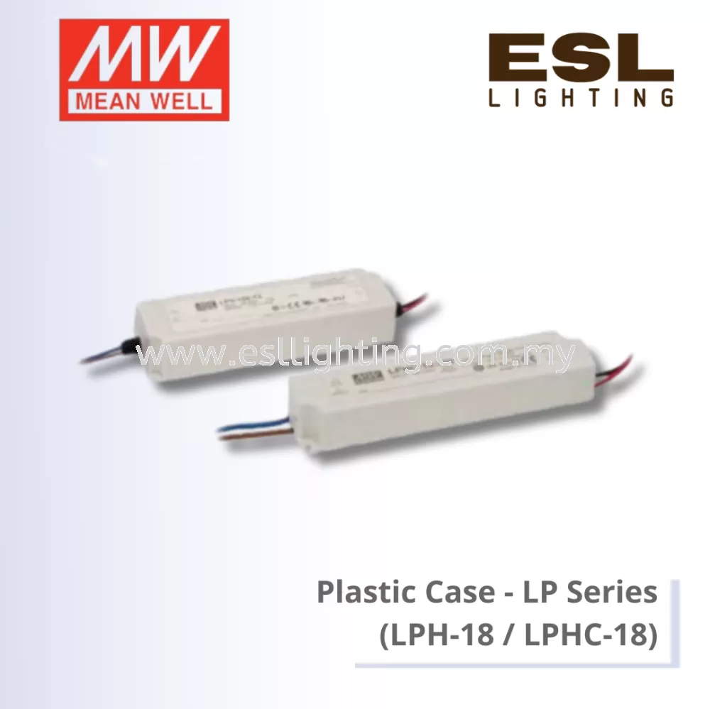 MEANWELL Plastic Case LP Series - LPH-18 / LPHC-18