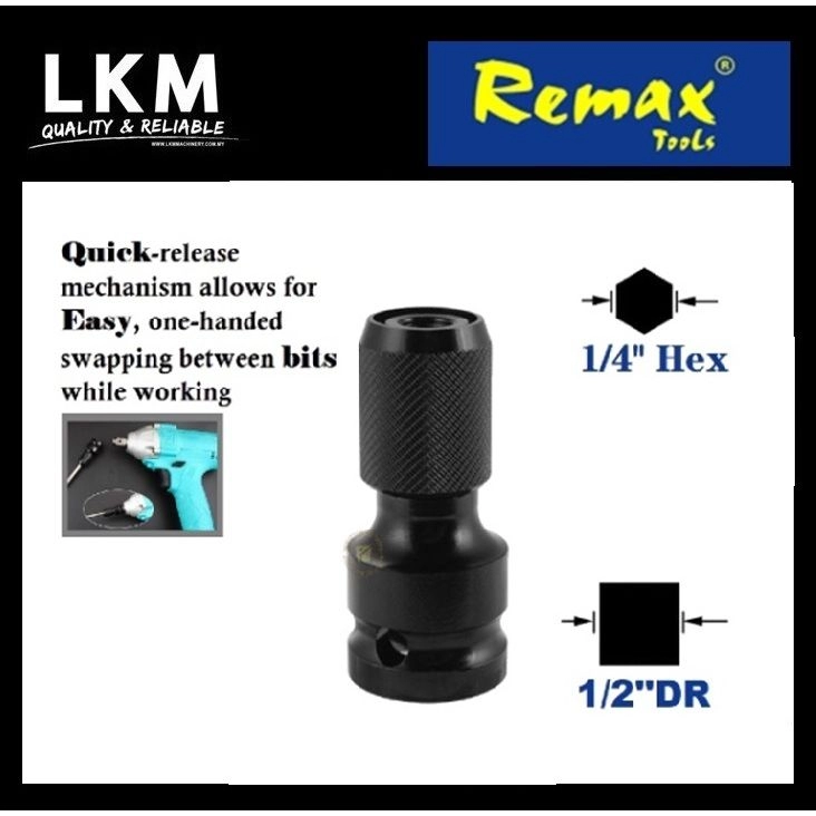 REMAX [ 68-BH102 ] - 1/2'' Square to 1/4'' Hex Bit Holder /