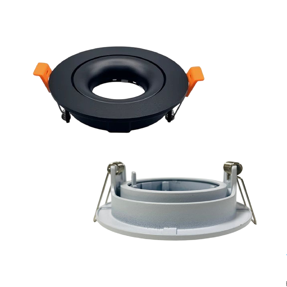 DSY046-RD Eyeball Casing Recessed Round Frame Spotlight Black & White