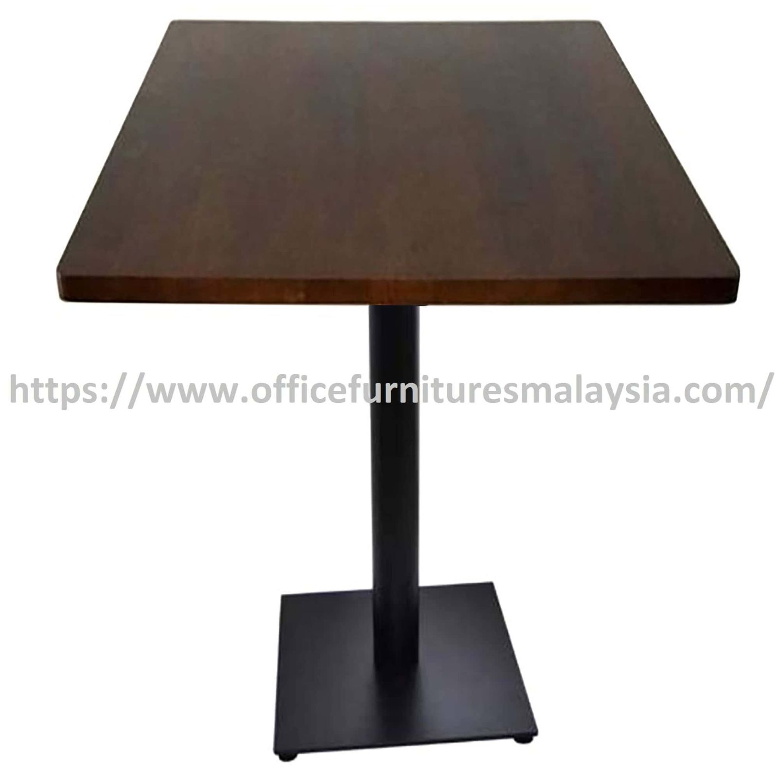 2.5ft High Rubber-Wood Square Table with Mild Steel Leg OFSM16R7575HS