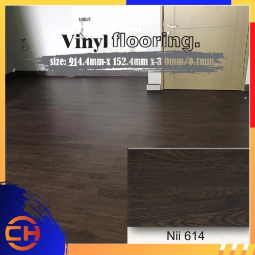 NII Floor 3MM Vinyl Flooring - Code: Nii 614 - CHENG HUAT HARDWARE (SENTUL) SDN BHD