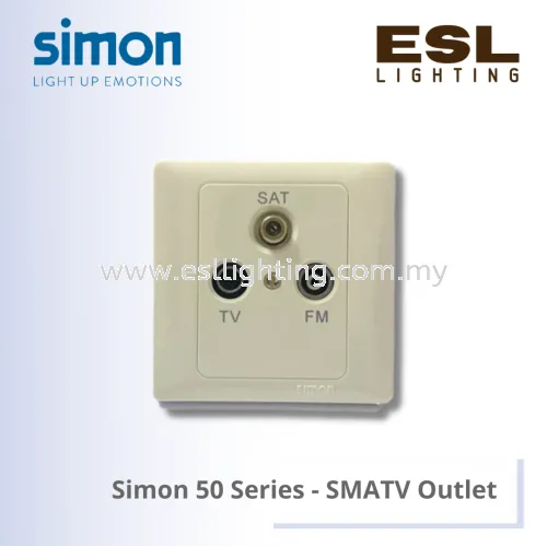 [DISCONTINUE] SIMON 50 SERIES TV Outlets SMATV Outlet - 55120S