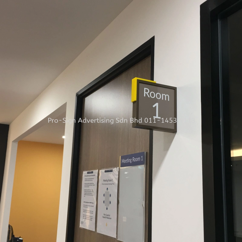 CANTILEVER ACRYLIC BOX SIGNAGE (MEETING ROOM, 2020, KL) 3D PRINTING ...