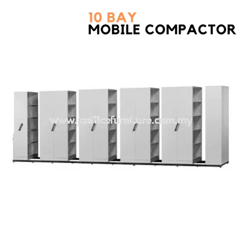 10 Bay Hand Push Mobile Compactor