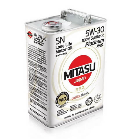 MJ-111. MITASU 铂金 PAO 100%全合成电油发动机机油  API SN 5W-30