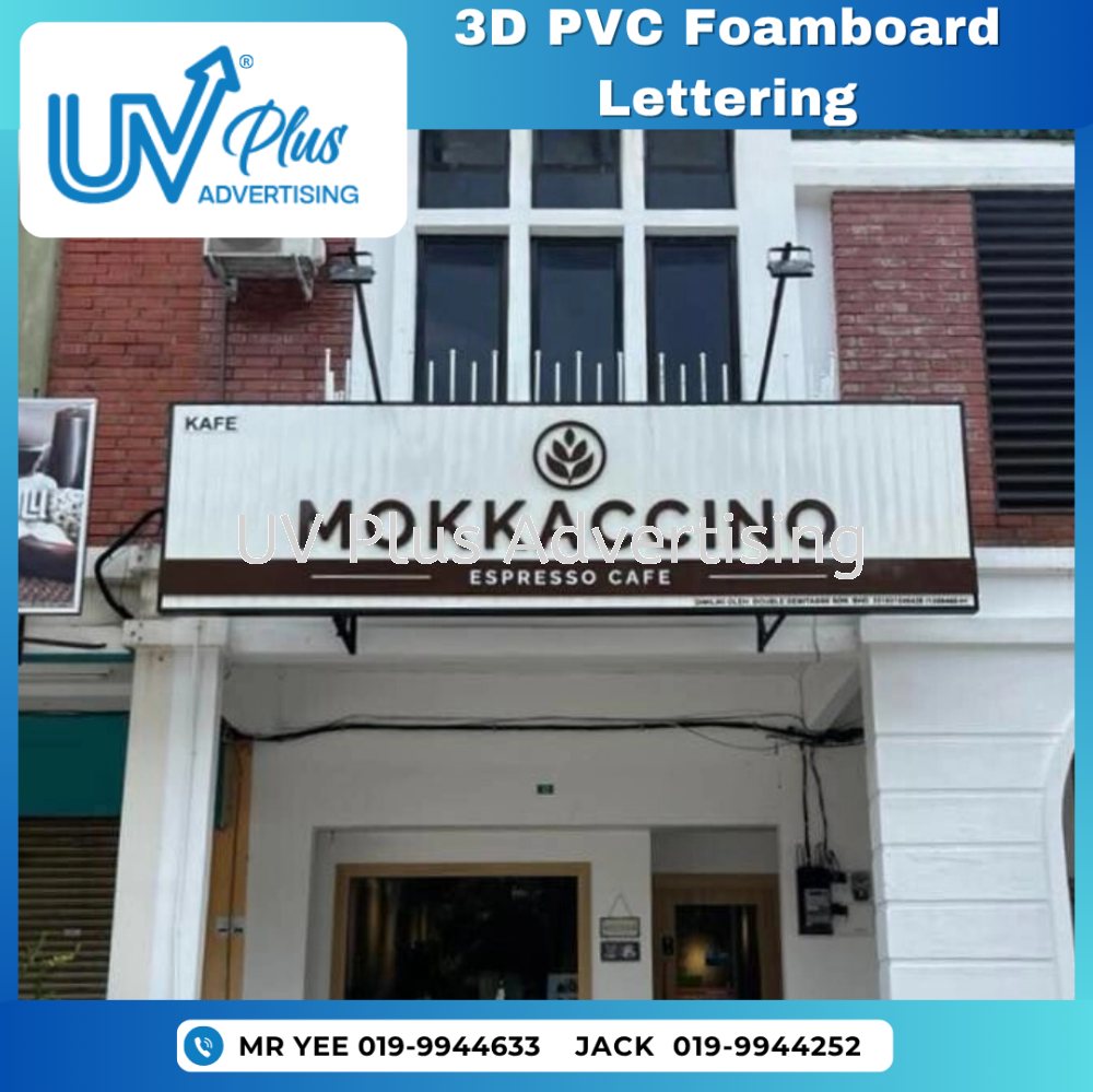 3D PVC Foamboard Lettering | MOKKACCINO | Ipoh, Perak Damansara, KL ...