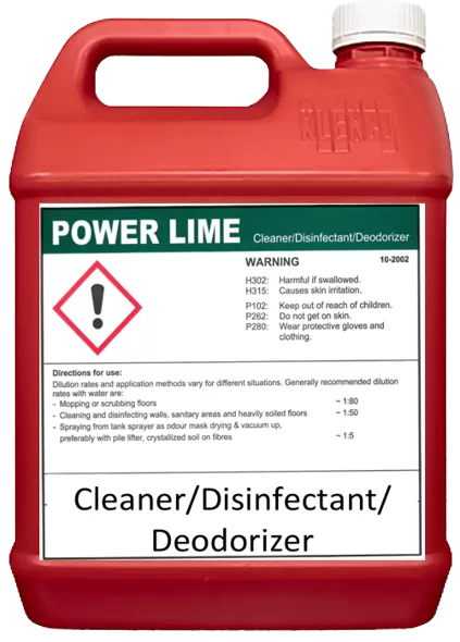 POWER LIME - CLEANER, DISINFECTANT & DEODORIZER 