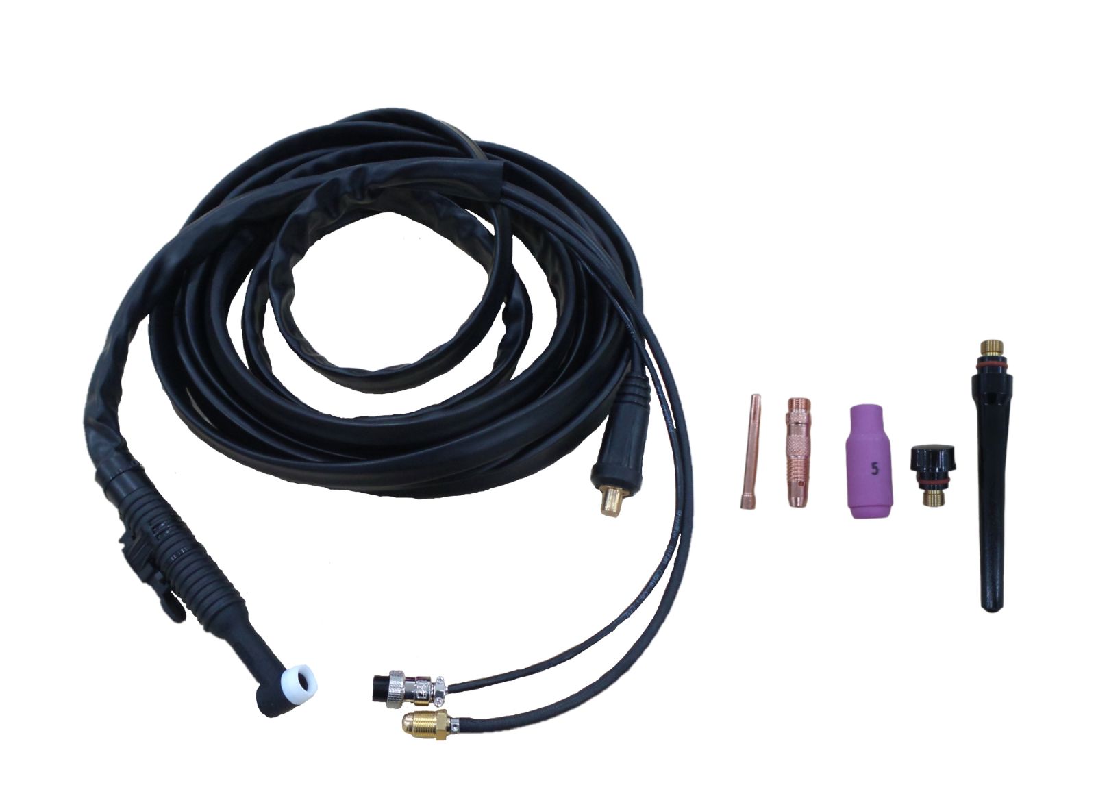 FOX Tig Torch with complete set, 20mm2 cable 7.6M
