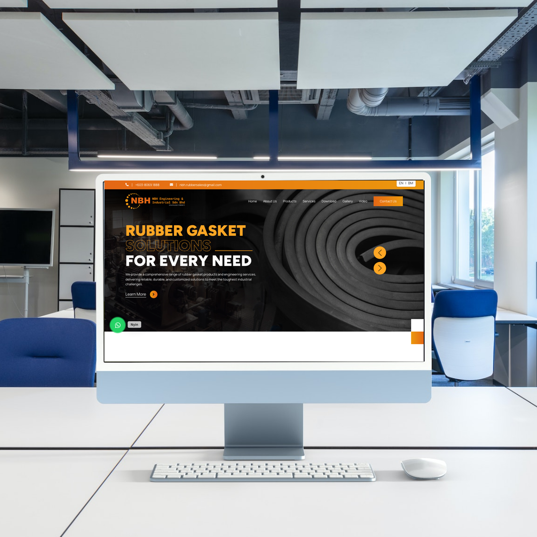 NBH Engineering & Industrial Sdn Bhd Website Design & SEO Case Study | Rubber Gasket in Kuala Lumpur