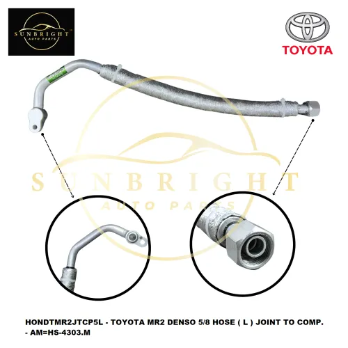 HONDTMR2JTCP5L - TOYOTA MR2 DENSO 5/8 HOSE ( L ) JOINT TO COMP. - AM=HS-4303.M - Sunbright Auto Parts Supply Sdn Bhd