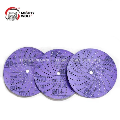 737U Hook and Loop Sanding Disc Round Purple Abrasive Paper Grinder Fiber Clean Dry Polishing Sanding Disc