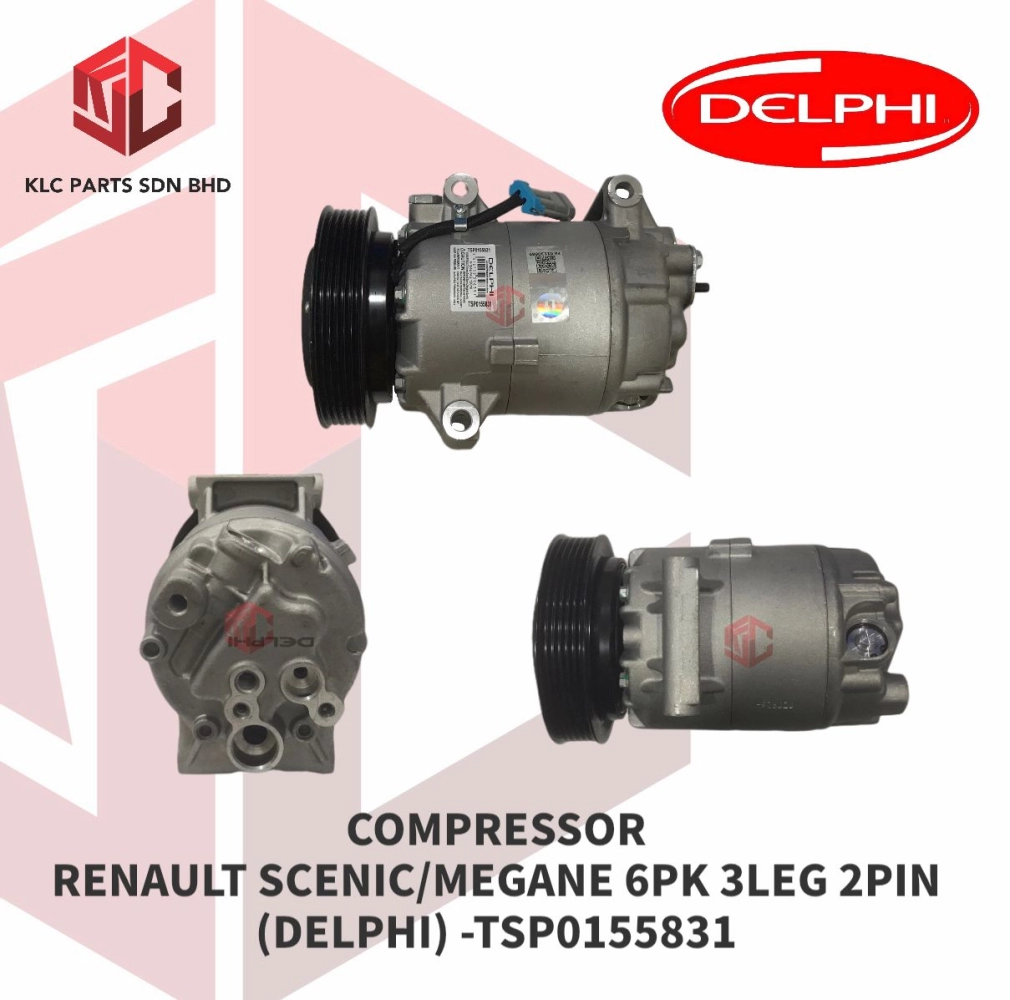 COMPRESSOR RENAULT SCENIC/MEGANE 6PK (DELPHI) -TSP0155831