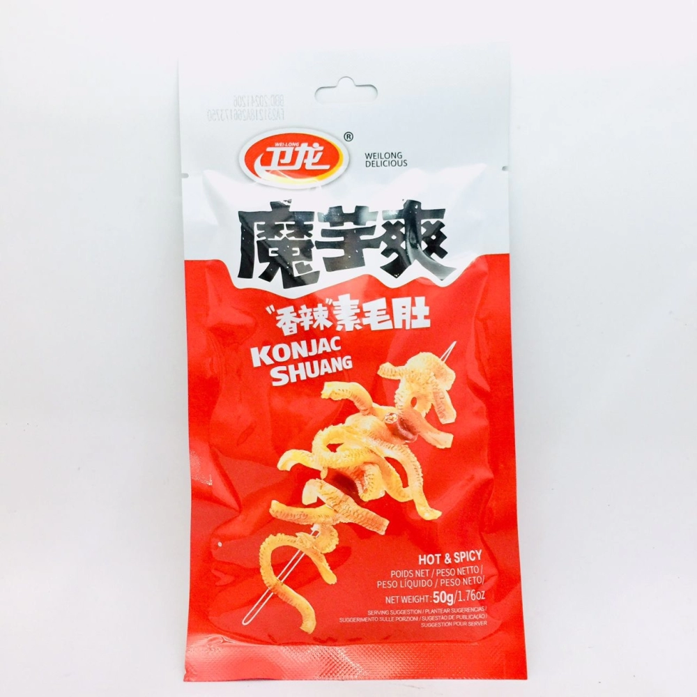 Weilong Konjac Shuang Spicy衛龍魔芋爽香辣素毛肚50g