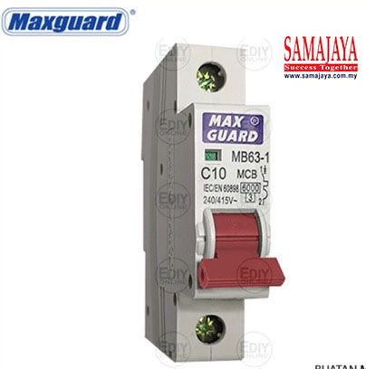Maxguard 10A 1 Pole MCB