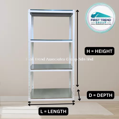 Light Duty Boltless Rack STAINLESS STEEL Rak Besi Store Multipurpose Rack Home Rak Serbaguna