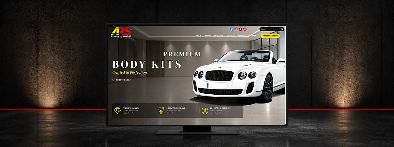 Trilogy Aero Automotive Body Kit Website Design Case Study in Johor Bahru
