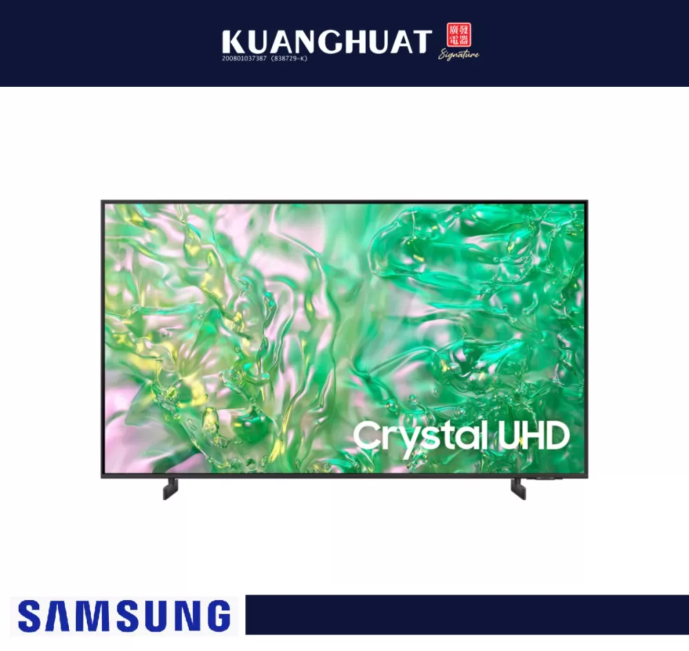 [PRE-ORDER 7 DAYS] SAMSUNG DU8000 55 Inch Crystal UHD 4K Smart TV (2024) UA55DU8000KXXM