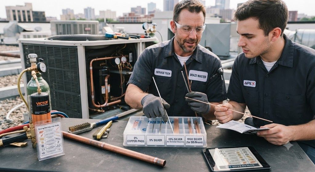 refrigeration brazing rod selection best practices