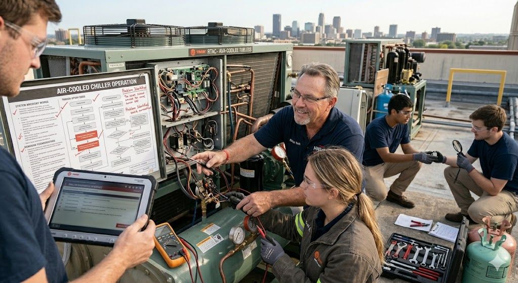 Air cooled chiller repair training
