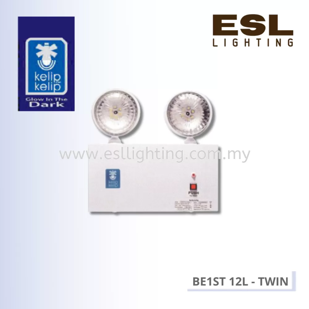 KELIP-KELIP Emergency Light Twin Head - BE1ST 12L - TWIN