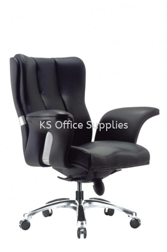 Wings Executive Low Back Chair KSC7077 PVC/Fabric/Leather