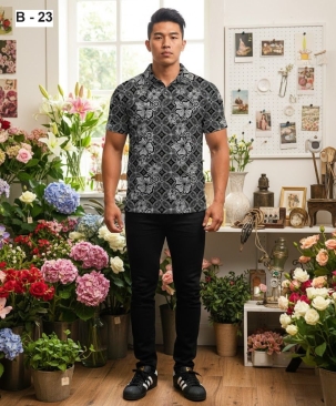 Custom Batik Sublimation T-Shirt