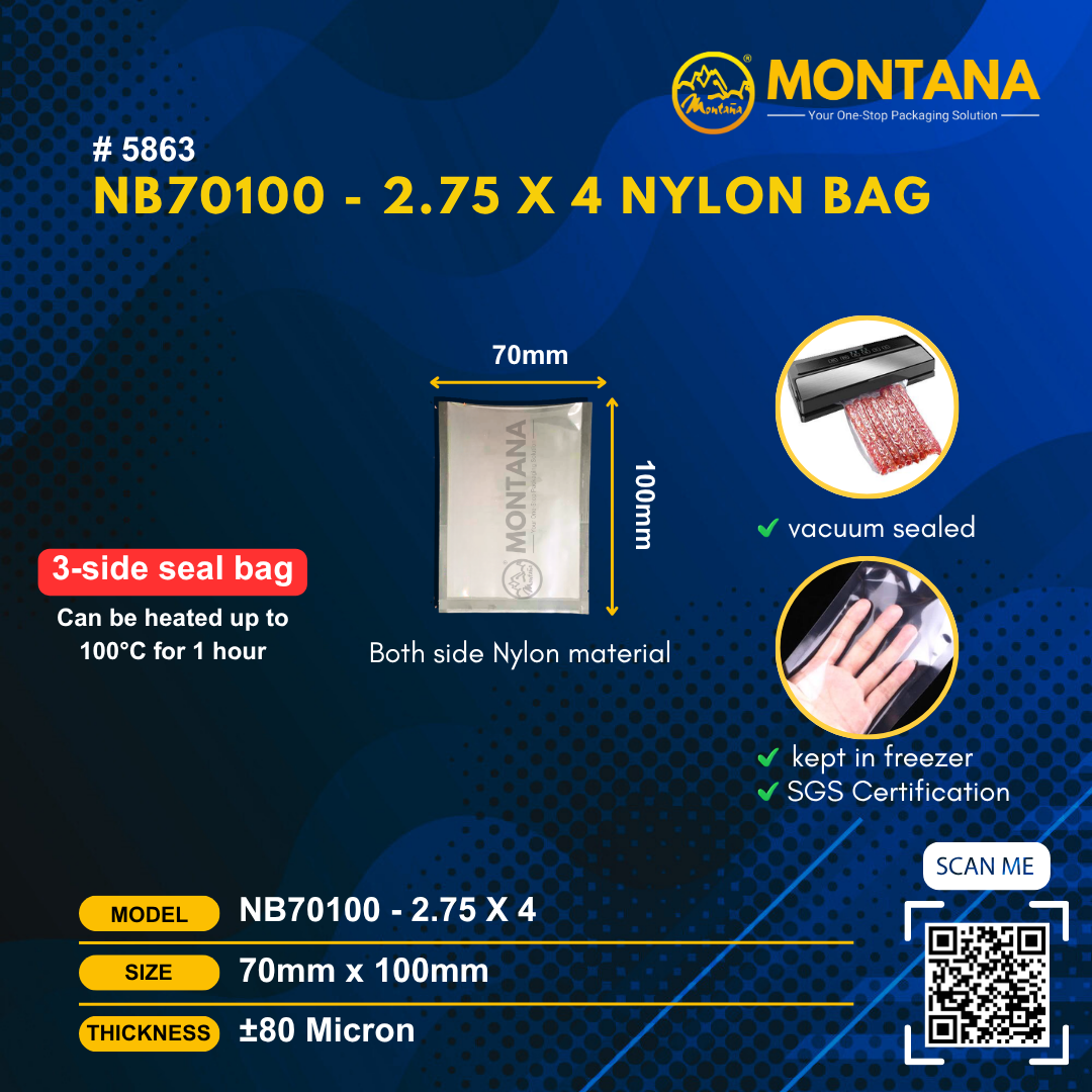 (5863) NB70100 - 2.75 x 4 NYLON BAG