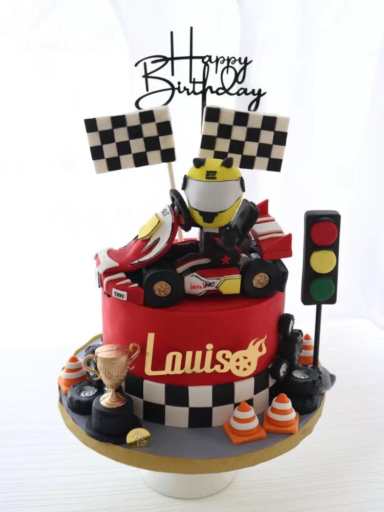 F1 Go Kart Cake