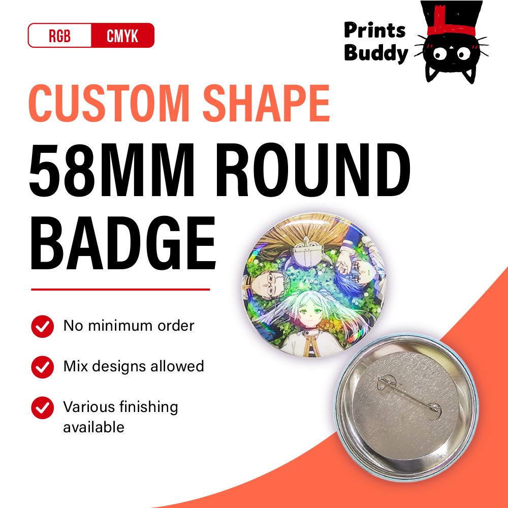 58mm Round Button Badge