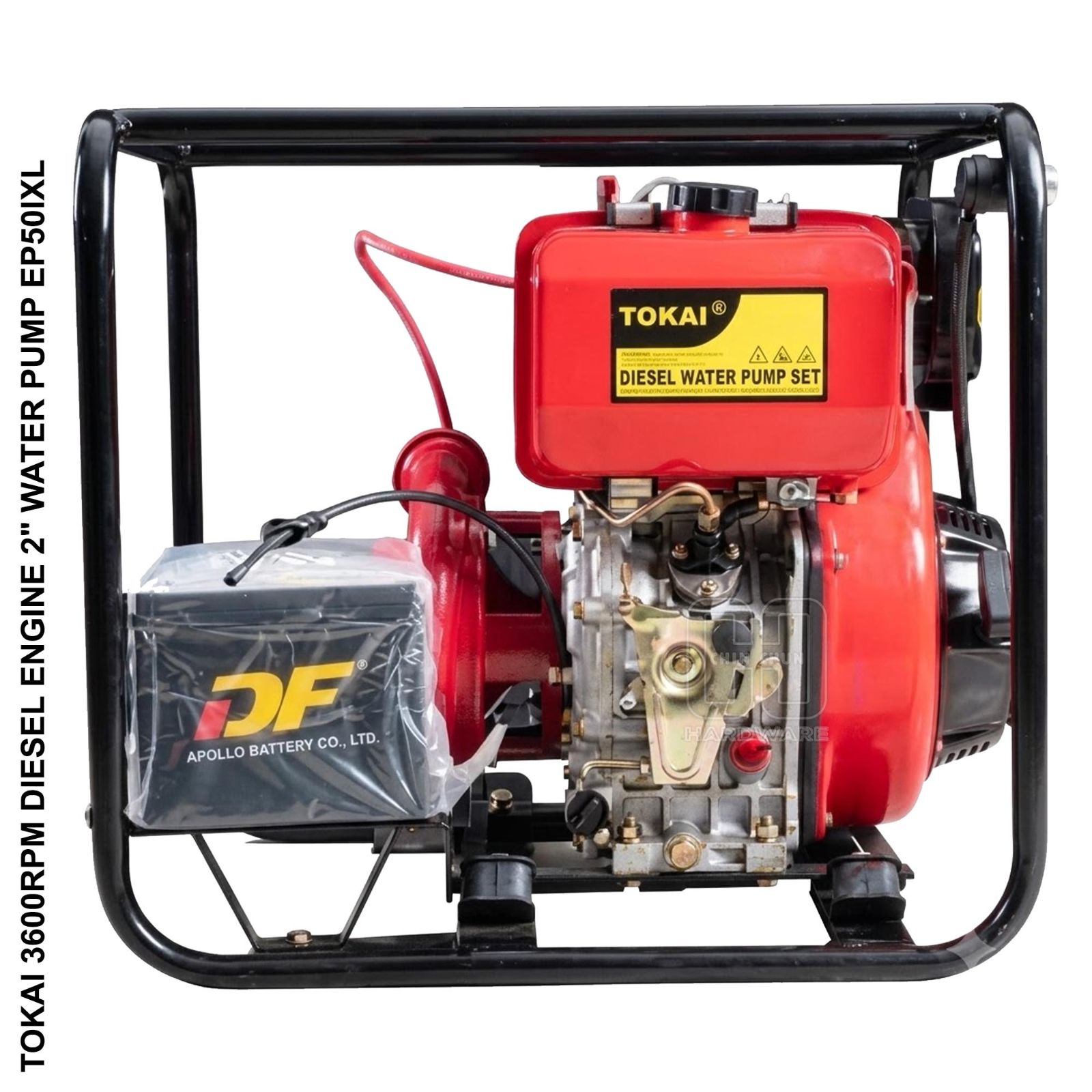TOKAI 3600RPM DIESEL ENGINE 2" WATER PUMP W/ ELECTRIC START - EP50IXL