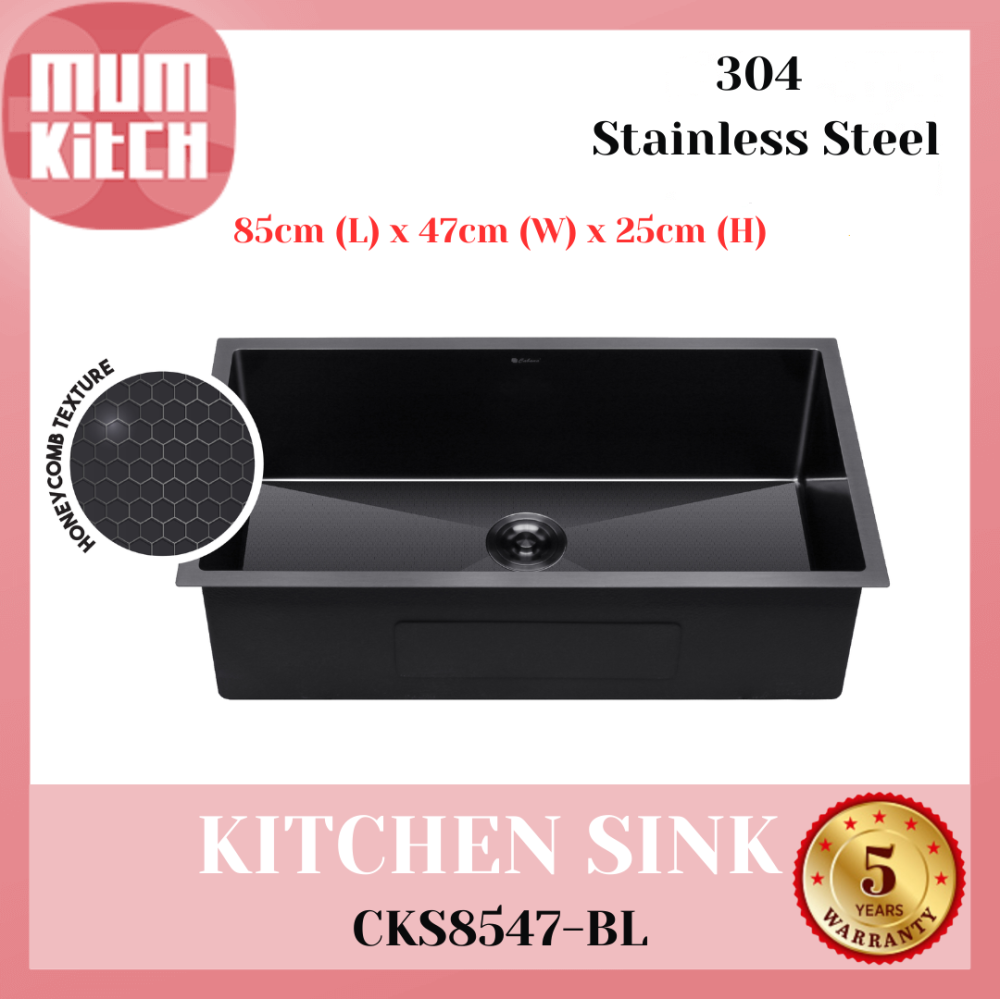 Canaba Kitchen Sink HoneyComb Stainless Steel 304 CKS8547-BL